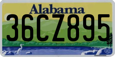 AL license plate 36CZ895