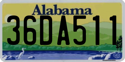 AL license plate 36DA511