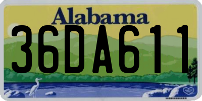 AL license plate 36DA611