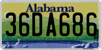 AL license plate 36DA686
