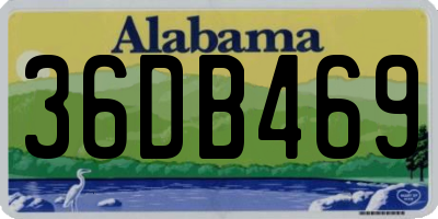 AL license plate 36DB469