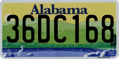 AL license plate 36DC168