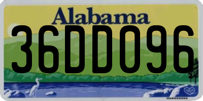 AL license plate 36DD096