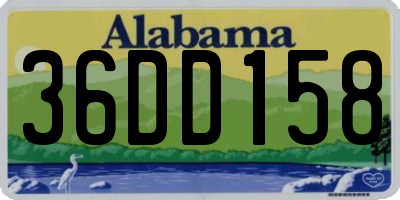 AL license plate 36DD158