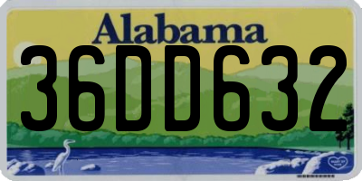AL license plate 36DD632