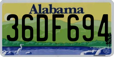 AL license plate 36DF694