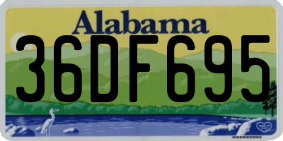 AL license plate 36DF695