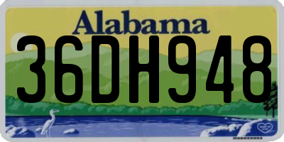 AL license plate 36DH948