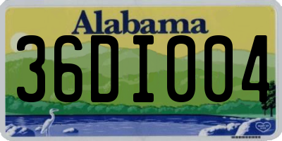AL license plate 36DI004