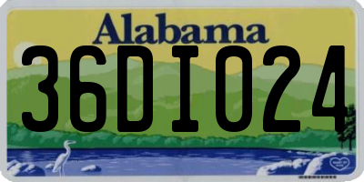 AL license plate 36DI024