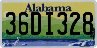 AL license plate 36DI328