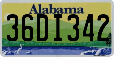 AL license plate 36DI342