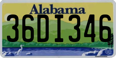 AL license plate 36DI346