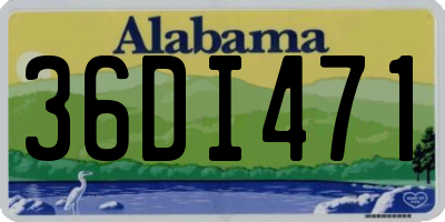 AL license plate 36DI471