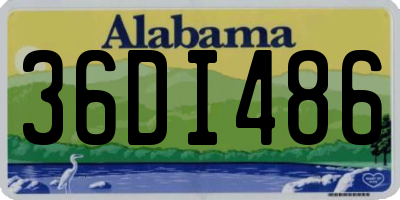 AL license plate 36DI486