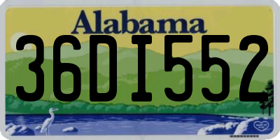 AL license plate 36DI552