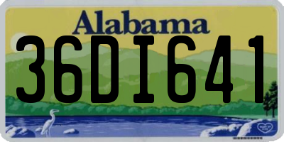 AL license plate 36DI641