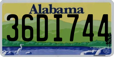 AL license plate 36DI744