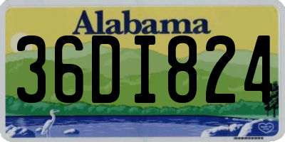 AL license plate 36DI824