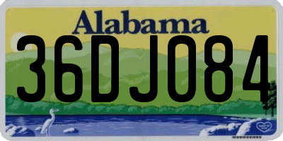 AL license plate 36DJ084