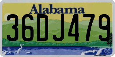 AL license plate 36DJ479