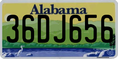 AL license plate 36DJ656