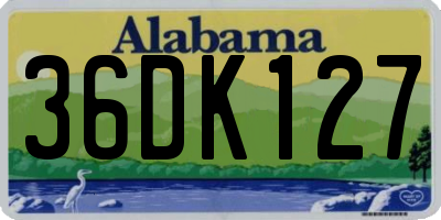 AL license plate 36DK127