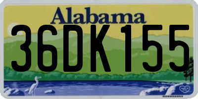AL license plate 36DK155