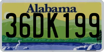 AL license plate 36DK199