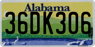 AL license plate 36DK306