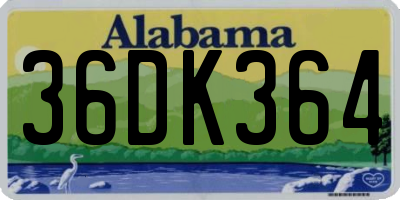 AL license plate 36DK364