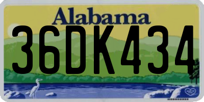 AL license plate 36DK434