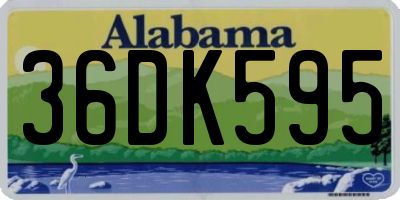 AL license plate 36DK595