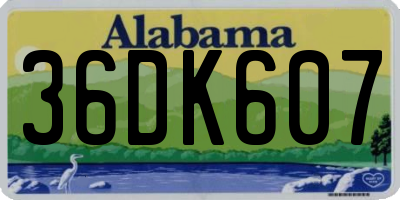 AL license plate 36DK607