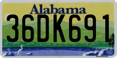 AL license plate 36DK691