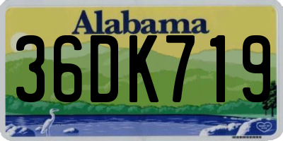AL license plate 36DK719