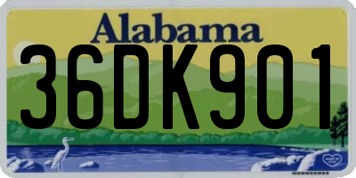 AL license plate 36DK901