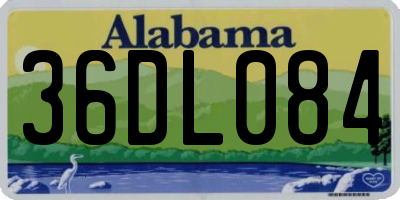 AL license plate 36DL084