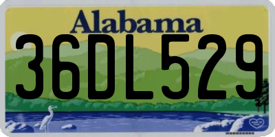 AL license plate 36DL529
