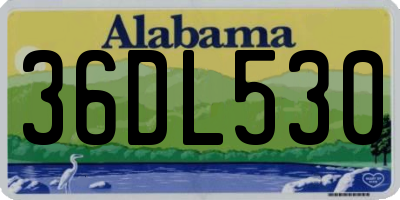 AL license plate 36DL530