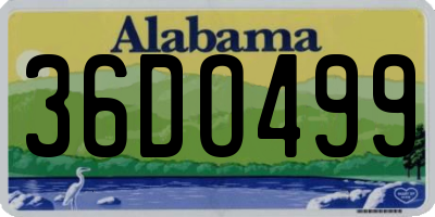AL license plate 36DO499