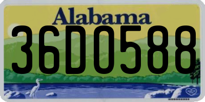 AL license plate 36DO588