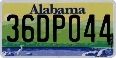 AL license plate 36DP044