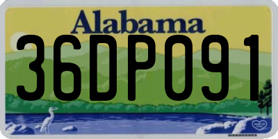 AL license plate 36DP091