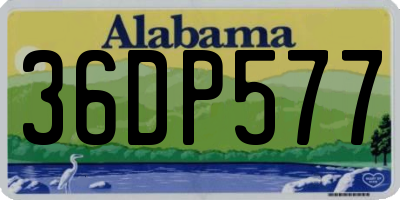 AL license plate 36DP577