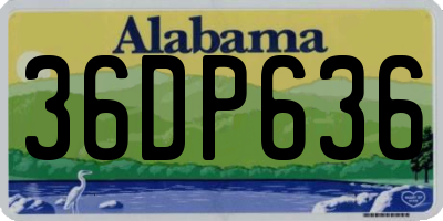 AL license plate 36DP636