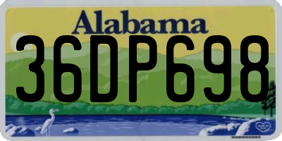 AL license plate 36DP698