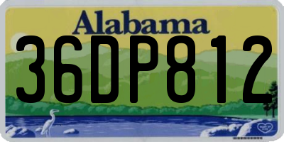 AL license plate 36DP812