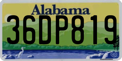 AL license plate 36DP819
