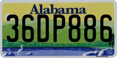 AL license plate 36DP886